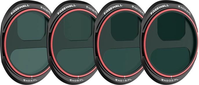 Juego de filtros Freewell ND/PL Bright Day para DJI Mavic 4 Pro (4 uds.)