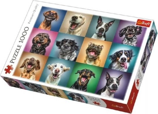 Puzle retratos divertidos de perros – 1000 piezas