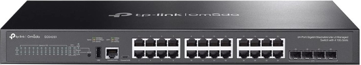TP-Link Omada SG5428X switch L3 gestionado y apilable con 24 puertos Gigabit