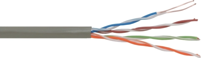 Cable de red UTP Cat.5e CCA 305 m gris