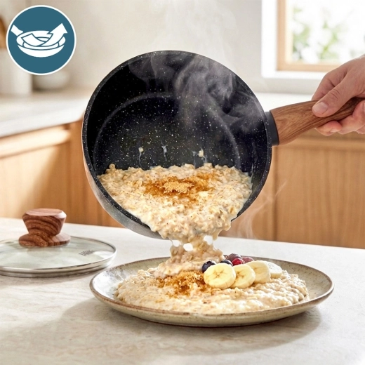 Superficie de granito antiadherente para cocinar de forma saludable