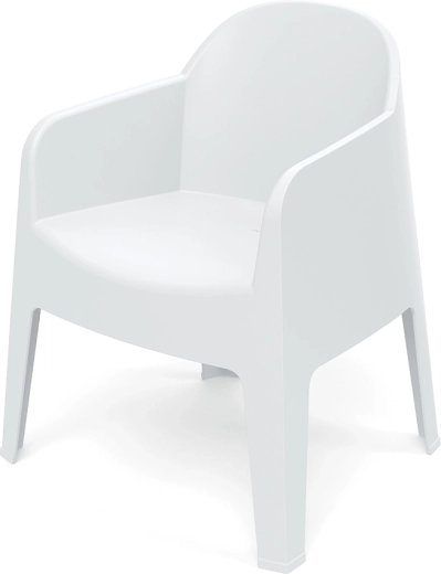 Silla con reposabrazos Ferne MILANE blanca