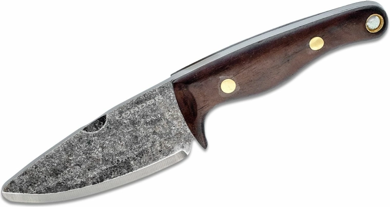 Cuchillo de exterior Condor Kimen 8,1 cm con mango de nogal y funda de cuero