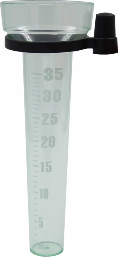 Pluviómetro de 24 cm con soporte