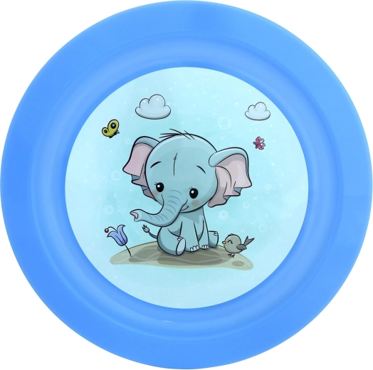 Plato llano infantil con elefante 21 cm