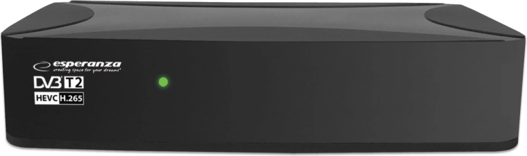 Decodificador digital terrestre Esperanza DVB-T2 con H.265/HEVC