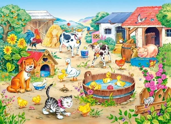 Puzzle de granja de 60 piezas