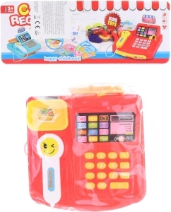 Caja registradora infantil con escáner y tarjetas de pago a pilas