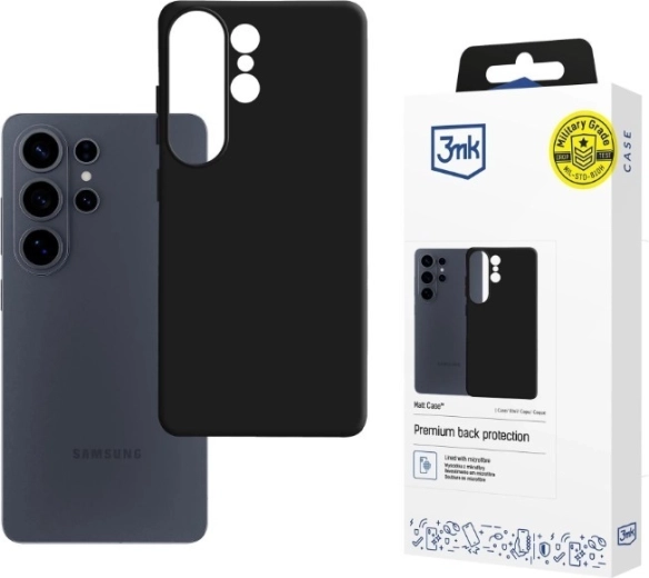 Funda mate 3mk Matt Case para Samsung Galaxy S26 Ultra – negra
