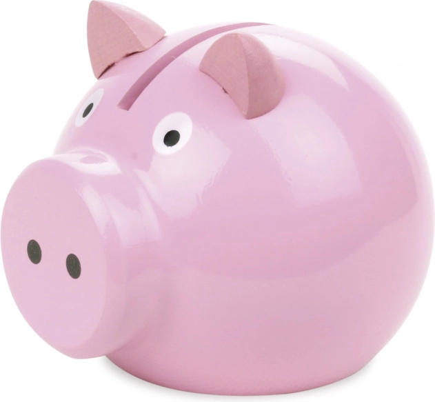 Vilac hucha de madera cerdito rosa