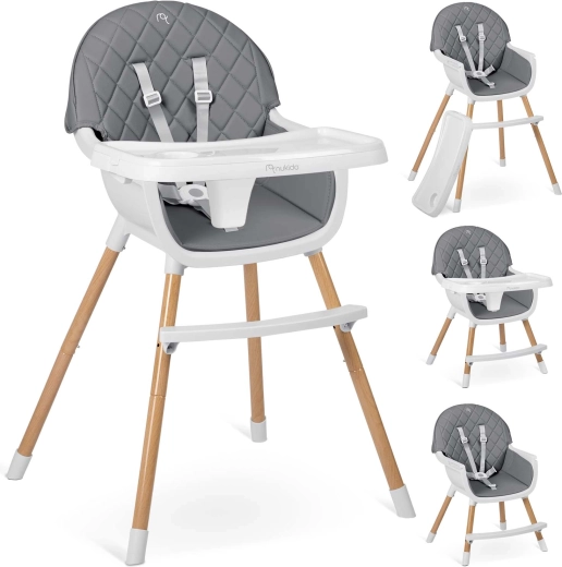 Trona NUKIDO Lilo gris 3 en 1