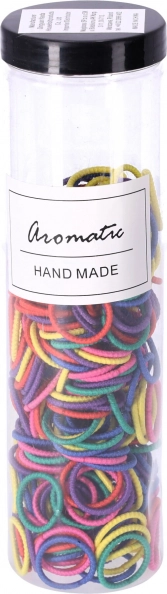 Set de gomas elásticas para el pelo 300 uds – mezcla pastel