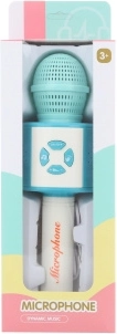 Micrófono infantil de plástico azul