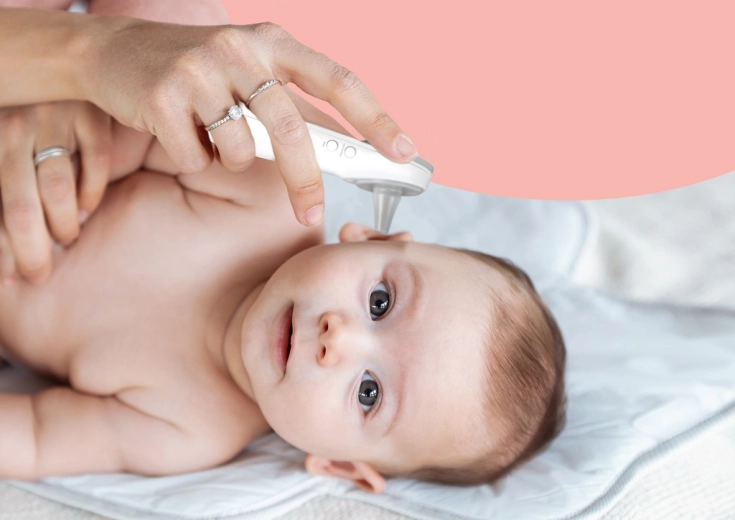 Medición de oído sencilla con tapa magnética