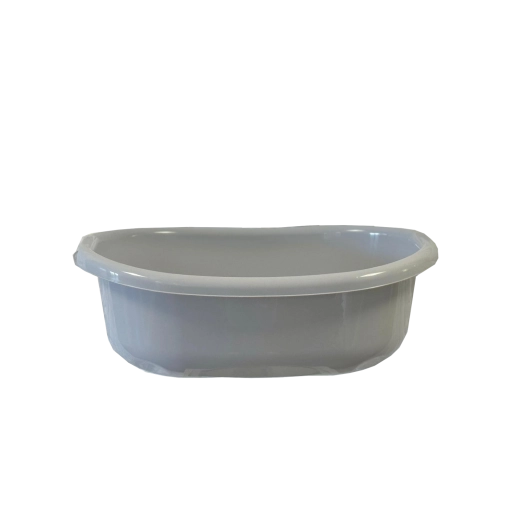 Palangana ovalada de plástico con asas 12 l – gris