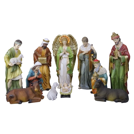 Set navideño de figuras decorativas con iluminación 50 cm (11 uds)