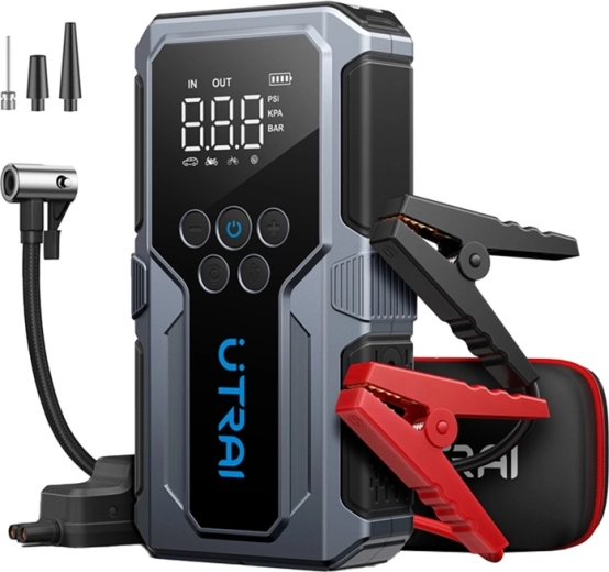 Arrancador multifunción para coche UTRAI JS9 con compresor y powerbank