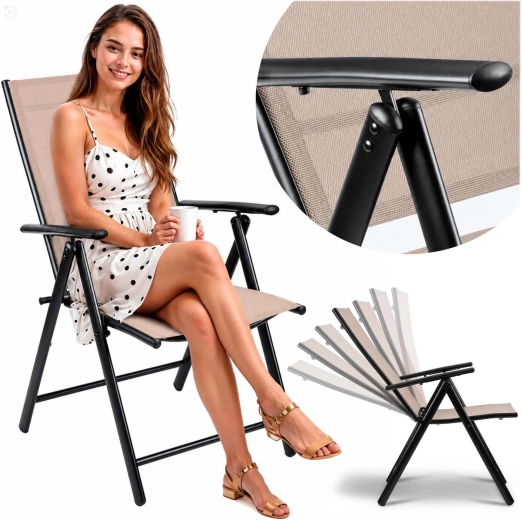 Silla de jardín plegable Sofotel SO-983 beige
