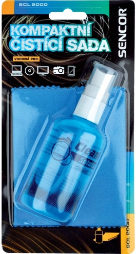 Kit de limpieza Sencor 2 en 1 para dispositivos electrónicos