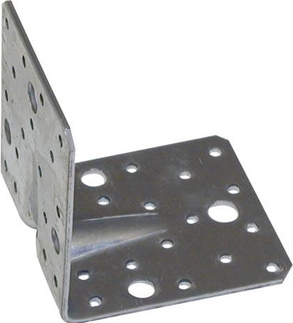 Escuadra de acero con embutición 90×100×100 mm