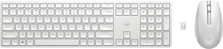 Teclado y ratón inalámbricos HP 650 blancos