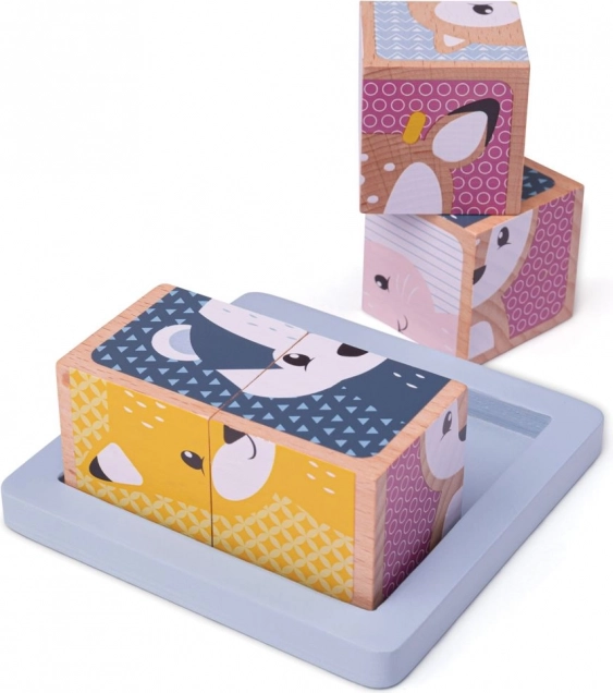 Cubos de madera Woodland
