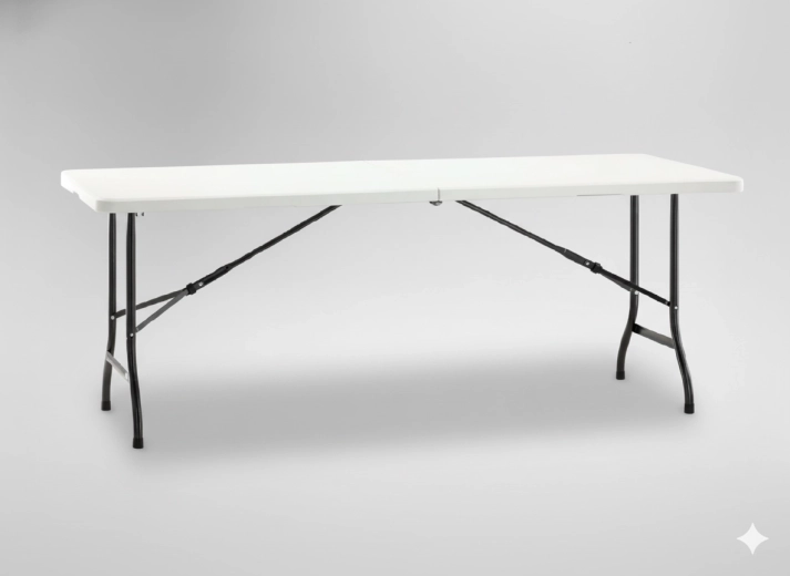 Mesa plegable de camping y catering 180 × 70 × 74 cm