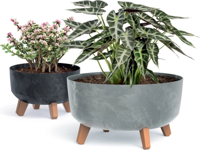 Patas estables con decoración de madera