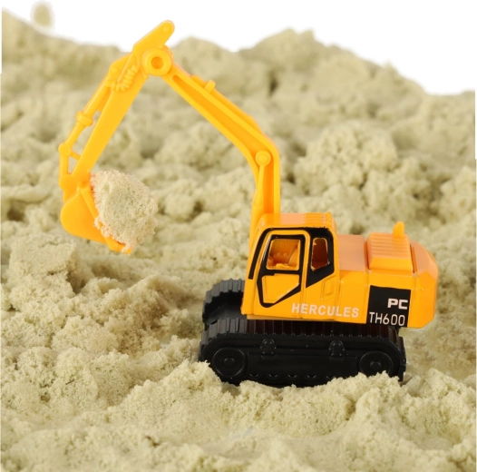 Excavadora con brazo móvil