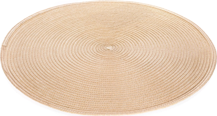 Mantel individual redondo Tondo 38 cm color crema