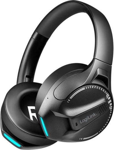 Auriculares gaming inalámbricos con micrófono LOGILINK BT0070, negros