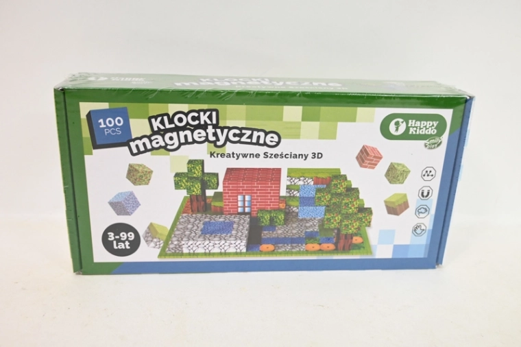 Bloques de construcción magnéticos SmilyPlay Happy Kiddo (100 piezas)