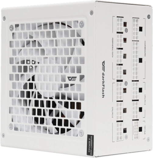 Fuente de alimentación para PC darkflash 1050 W Gold (blanca, ATX 3.1, PCIe 5.1)