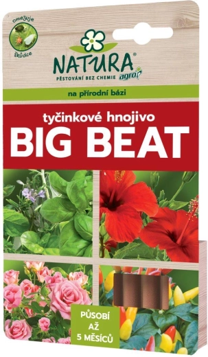 Fertilizante en barritas Natura Big Beat 12 uds.