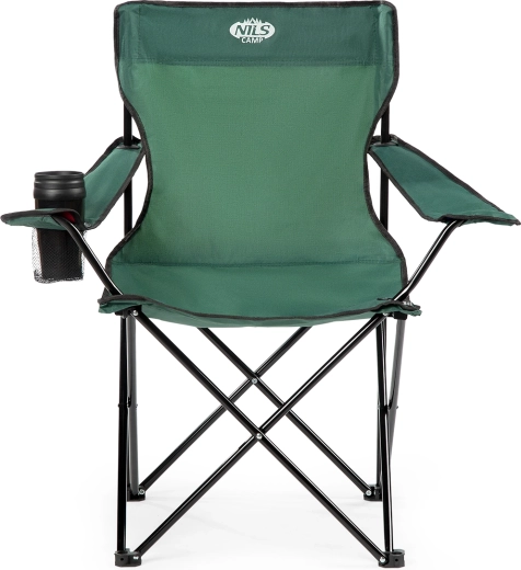 Silla de camping plegable NILS CAMP, verde