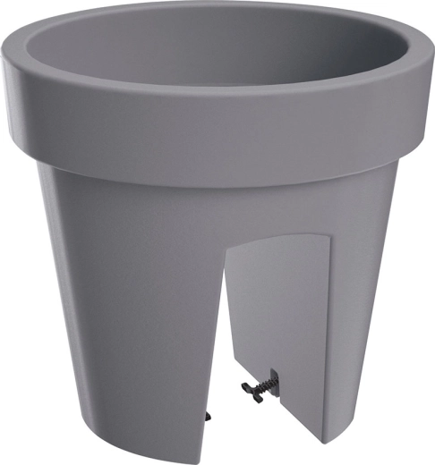 Macetero para barandilla Lofly Railing 24,5 cm – piedra gris