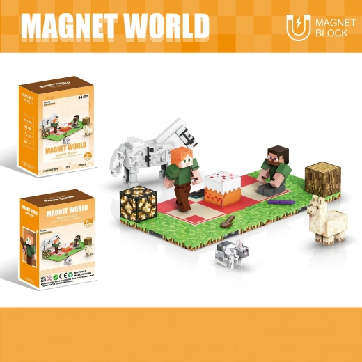 Set de construcción Magnet World Picnic Party