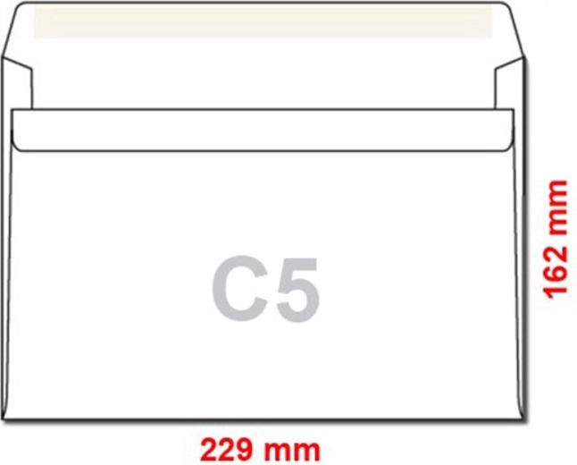 Sobres autoadhesivos C5, 25 uds