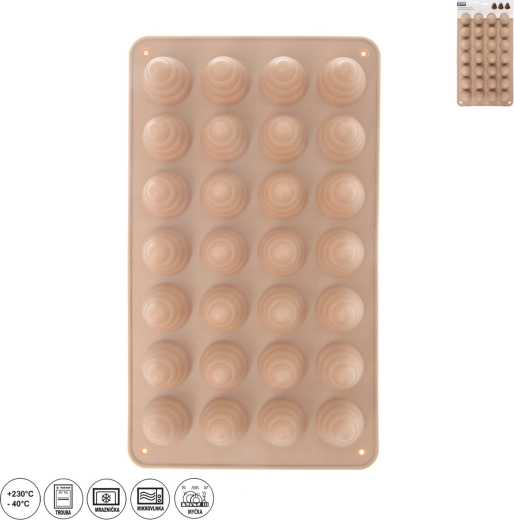 Molde de silicona panales de abeja (28 uds) beige