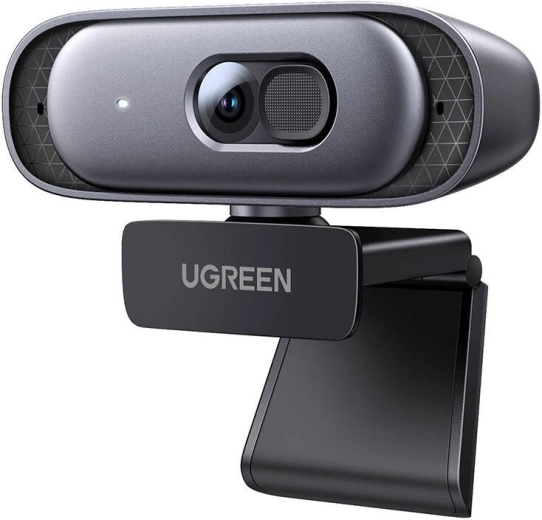 Webcam Ugreen CM778 2K 30 fps con micrófonos y tapa de privacidad
