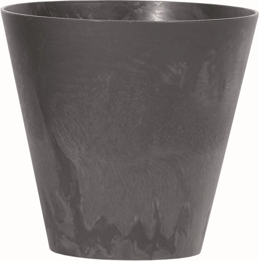 Maceta Tubus efecto hormigón antracita 25 cm con inserto