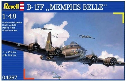 Maqueta de plástico del avión B-17F Memphis Belle