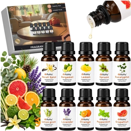 Set de aceites aromáticos RUHHY 10 × 15 ml - 10 unidades
