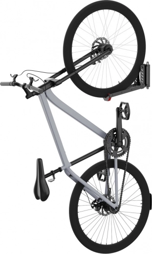 Almacenamiento vertical de la bicicleta que ahorra espacio