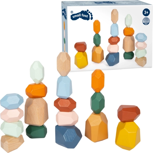 Piedras de equilibrio de madera Montessori Small Foot