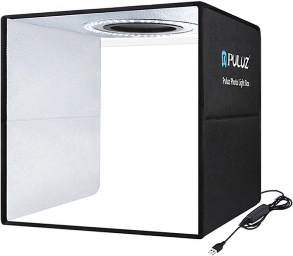 Puluz caja de luz fotográfica 30 cm con iluminación LED