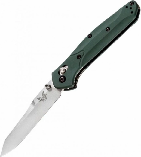 Benchmade 940 Osborne navaja de bolsillo Reverse Tanto 8,6 cm, aluminio verde
