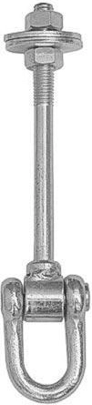 Gancho para columpio M12 x 130 mm con capacidad de carga de 70 kg