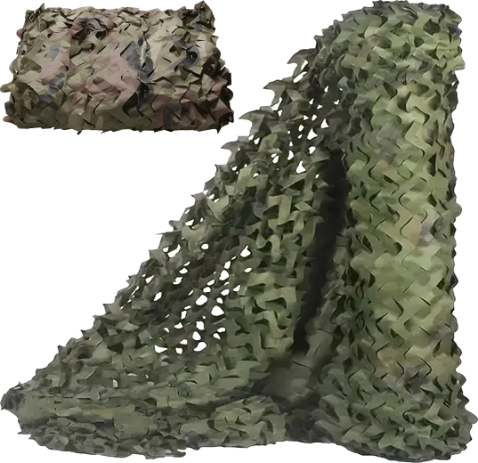 Red de camuflaje para jardín 3 × 6 m moro – resistente, sombreante y de camuflaje
