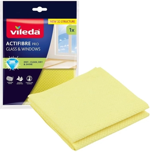Vileda Actifibre Pro bayeta para cristal y ventanas - 1 unidad